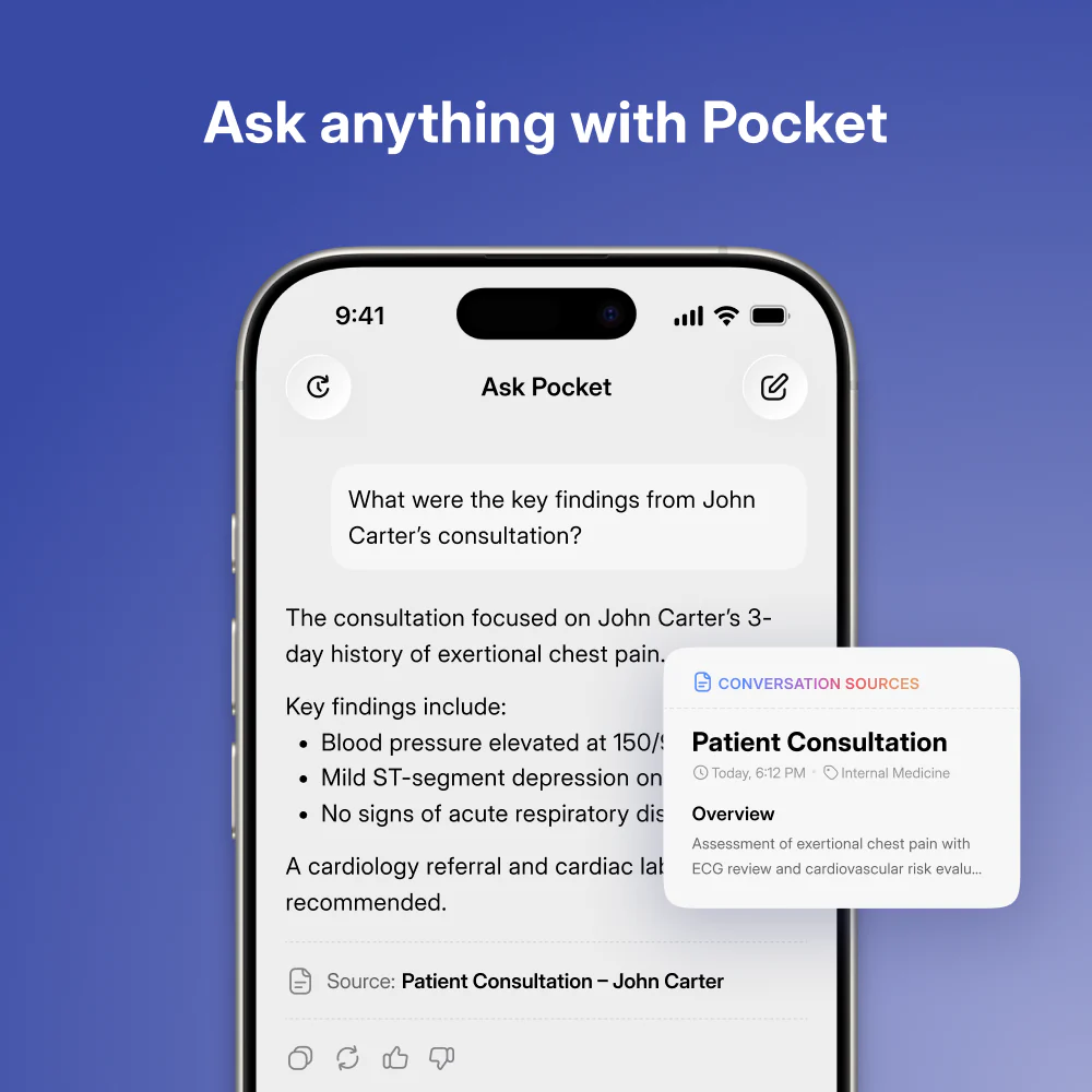 Pocket - Personal AI Assistant for Medical Professionals - Image 5